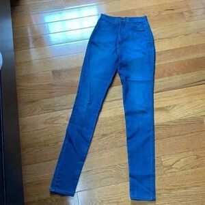 Fashion Nova  blue high rise jeans